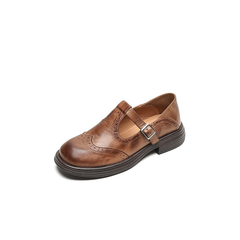 Myra Orthopedic Leather Mary Janes