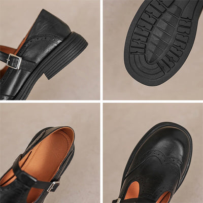 Myra Orthopedic Leather Mary Janes
