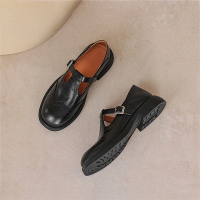 Myra Orthopedic Leather Mary Janes